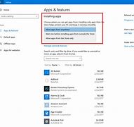 Image result for Apps & Features Windows 10