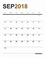 Image result for September 2018 Calendar Printable Free PDF