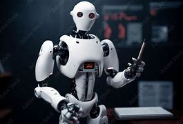 Image result for Black and White Image of a Robot Teacher