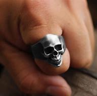 Image result for Stainless Steel Skull Rings