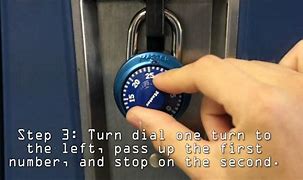 Image result for How to Open a Locker Combination Lock