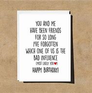 Image result for Best Friend Funny Birthday Cards