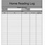 Image result for Printable Reading Log Sheet