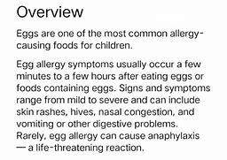 Image result for Egg Allergy Sign