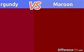 Image result for Is Maroon and Burgundy the Same Color