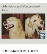 Image result for Food Makes Me Happy Meme