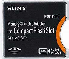 Image result for Memory Stick Pro Due Adaptor