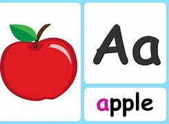 Image result for A Is for Apple Alphabet Flashcards