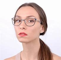 Image result for Cute Women Wear Black Frame Glasses