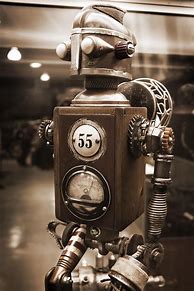 Image result for Steampunk Robot Soldier Art