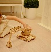 Image result for Wood Toy Excavator