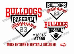 Image result for Bulldog Baseball SVG