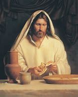 Image result for Jesus Breaking Bread Watercolor