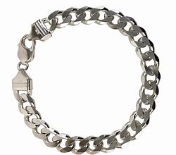 Image result for Silver Chain Bracelet Men