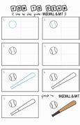 Image result for Baseball Bat Drawing Easy