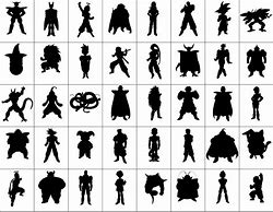 Image result for Dragon Ball Z Character Silhouette
