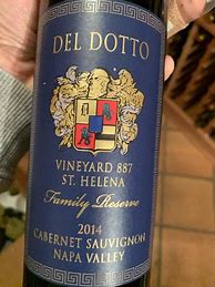 Image result for Del Dotto Cabernet Sauvignon Connoisseur's Series Sasse SM DV 10 Block 2