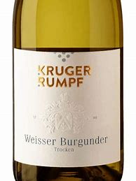 Image result for Kruger Rumpf Weisser Burgunder Trocken