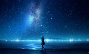 Image result for Anime Girl Looking at Sky Night