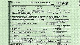 Image result for Barack Obama "Birth Certificate"