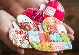 Image result for Fabric Heart Pattern