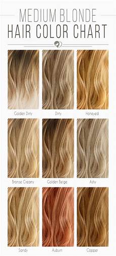 Hair Color Chart The Shades Kissed By The Sun