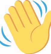 Image result for Wave Hand Emoji Black and White