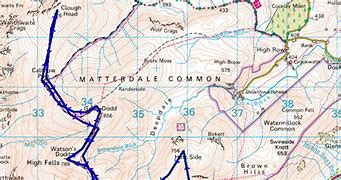 Image result for Wainwright Peaks Map