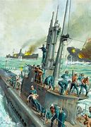 Image result for German Submarine WW2 Painting Art