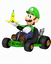 Image result for 2D Mario Kart Luigi