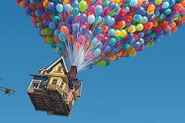 Image result for Pixar Up House with Balloons