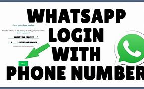 Image result for WhatsApp Login with Number