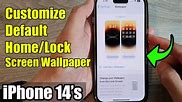 Image result for iPhone 14 Home Lock Screen