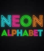 Image result for Neon Alphabet