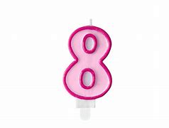 Image result for Candle Number 8 Pink
