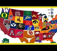 Image result for Favorite College Football Team Map