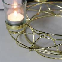 Image result for Gold Wire Candle Holder