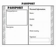 Image result for Printable Passport Template Word