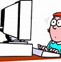 Image result for Person at Computer Clip Art