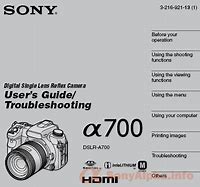 Image result for Sony A700 Brochure