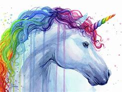 Image result for Bright Watercolor Unicorn