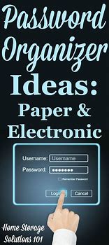 Image result for Electronic Password Organizer
