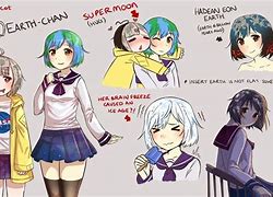 Image result for Anime Earth Chan and Friends