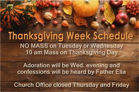 Image result for Thanksgiving Mass Schedule Images