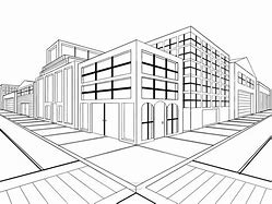 Image result for 3D Perspective View Corners Drawing