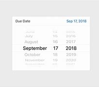 Image result for Date Picker in iOS