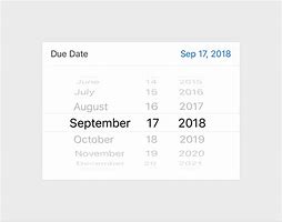 Image result for Date Scroll On iOS