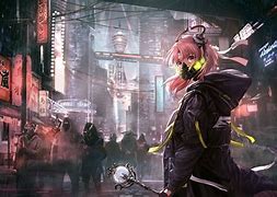 Image result for Cyber Anime Girl iPhone Wallpaper