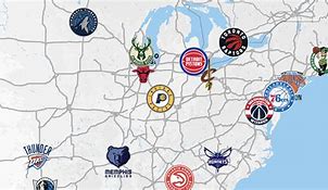 Image result for NBA Team Location Map Canvas