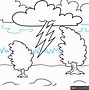 Image result for Thunderstorm Drawing